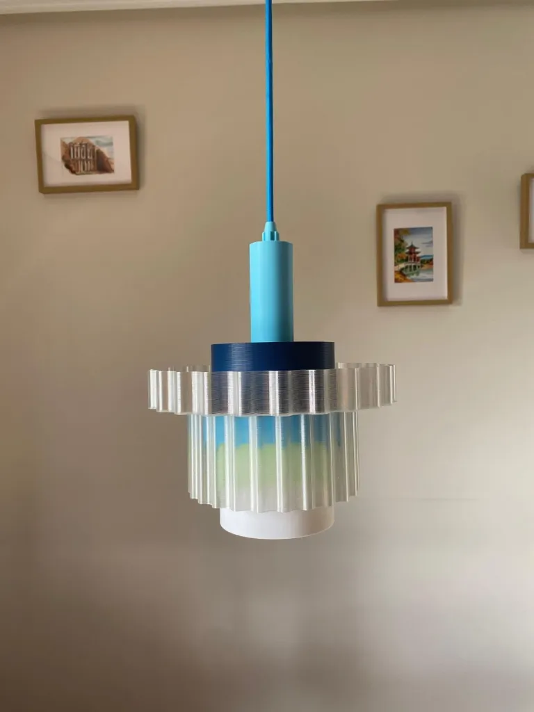 Glowy Hanging Lamp - The Bluey